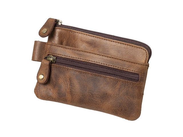 Sleuteletui Alassio 7,5x10x1cm leer bruin