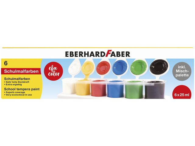 Schoolverf EFA assorti 6x25ml