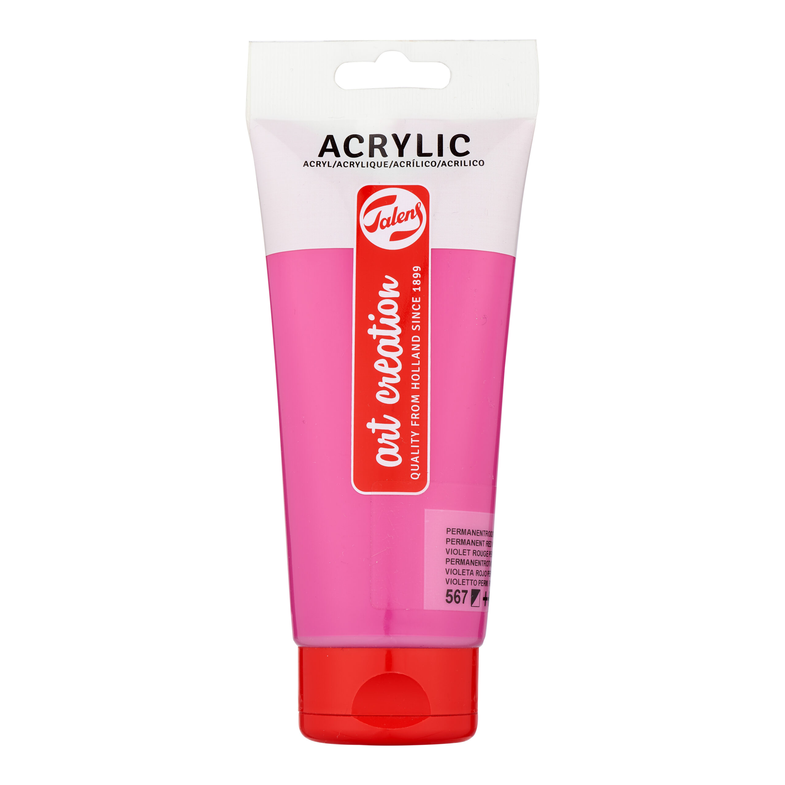 Talens Art Creation Acrylverf Tube 200 ml Permanentroodviolet 567