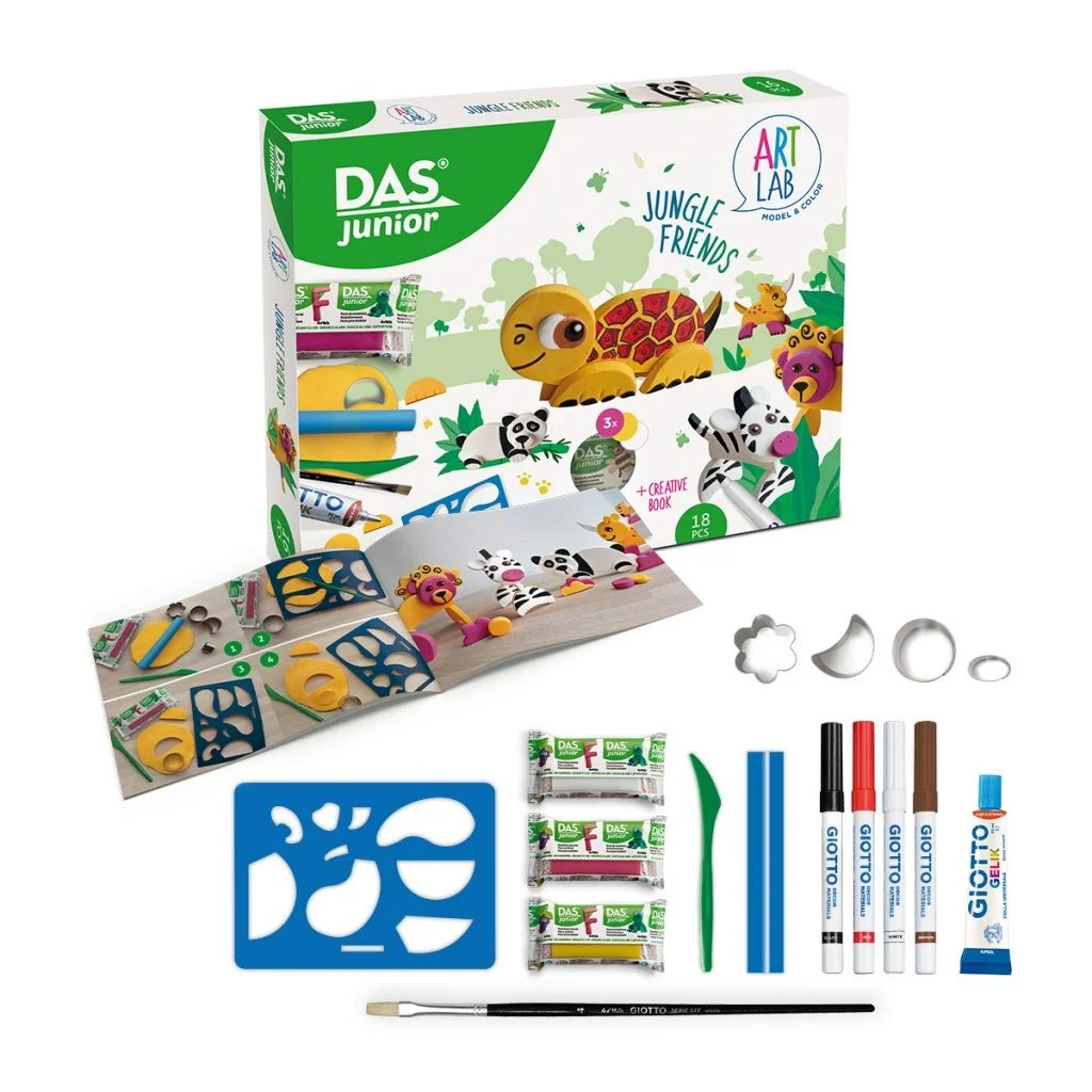 DAS Junior Art Lab – Jungle Friends | Creatieve boetseerset voor kinderen