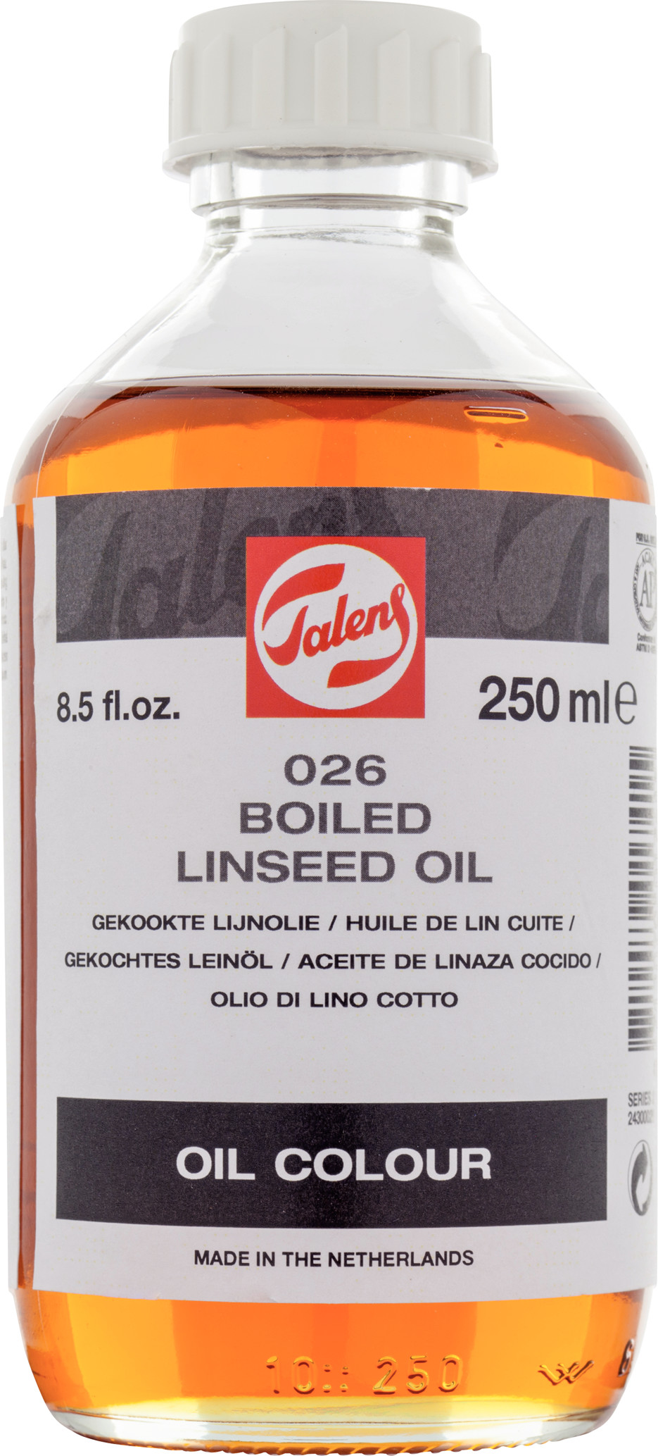 Talens Gekookte Lijnolie 026 Fles 250 ml