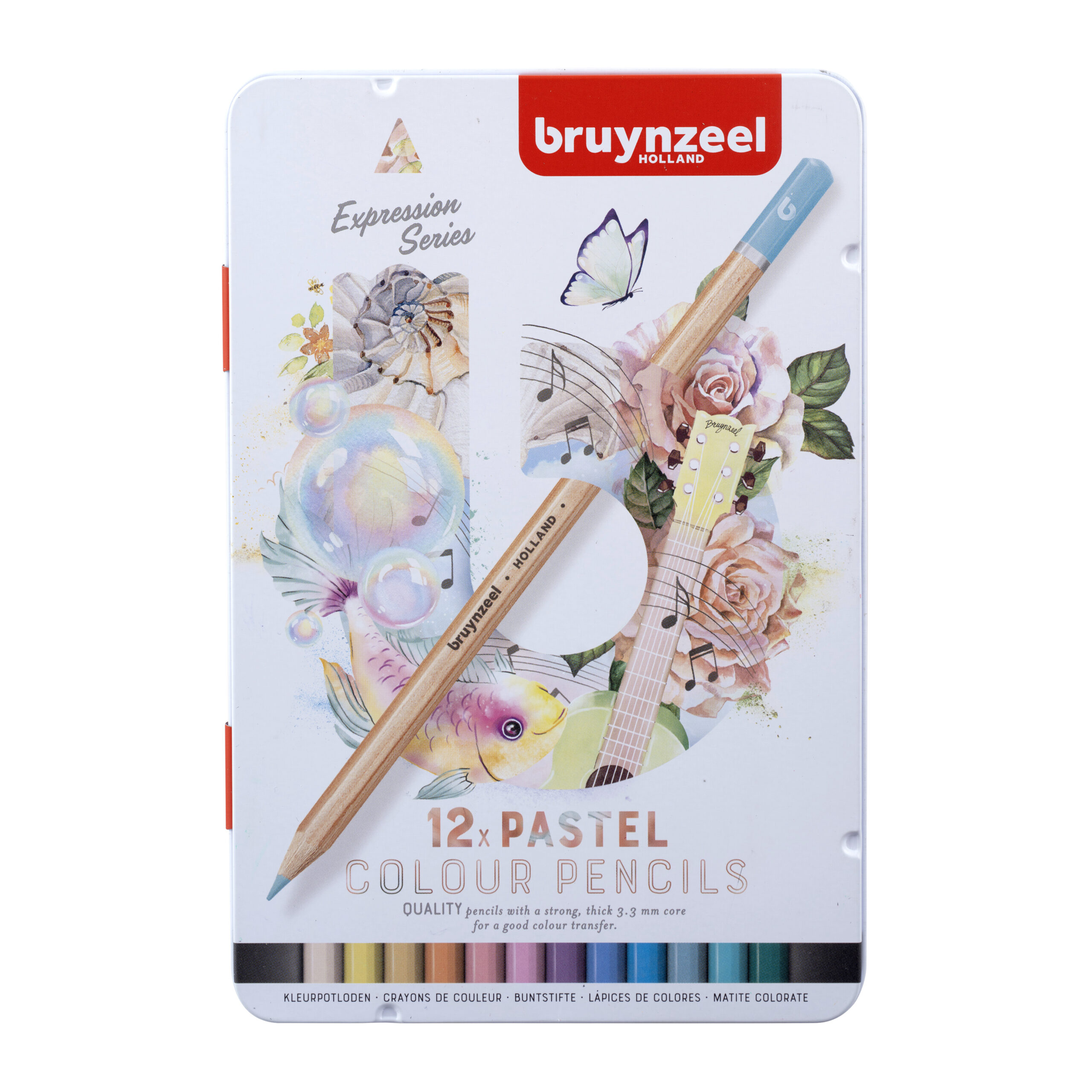 Bruynzeel Expression Kleurpotloden pasteltinten blik 12