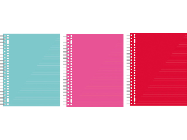 Collegeblok A4 girls krimp a 3 stuks assorti