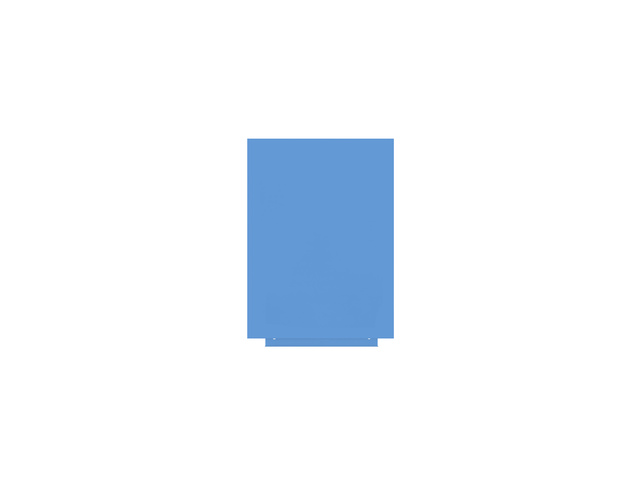 Whiteboard Rocada Skincolour 55x75cm blauw gelakt inclusief