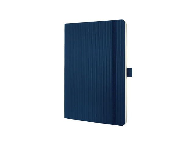 Notitieboek Conceptum A5 blauw 5mm ruit softcover 194pag 80gr
