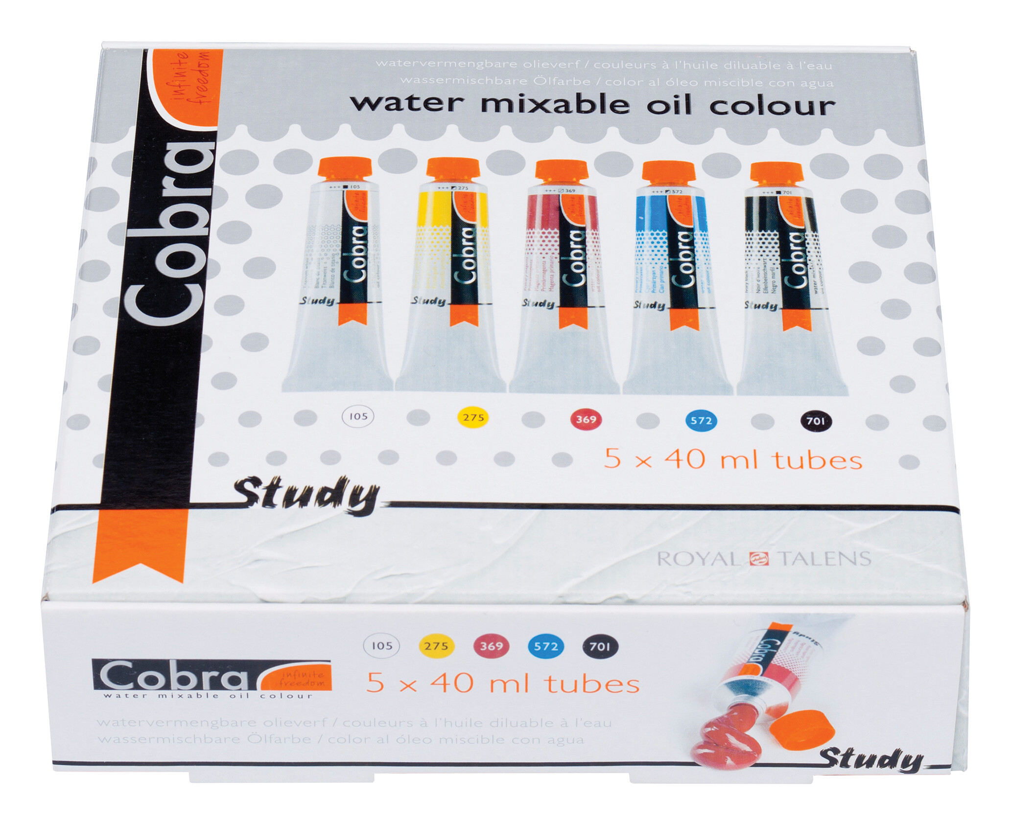 Cobra Study Olieverf Primaire Set 5 x 40 ml