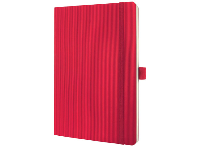 Notitieboek Conceptum A5 rood lijn softcover 194pag 80gr PEF