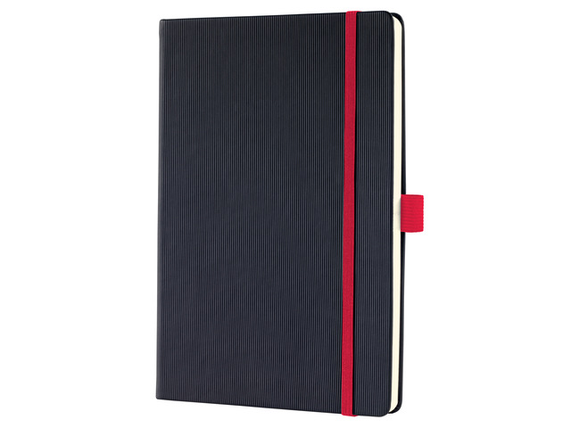 Notitieboek Conceptum A5 Red Edition zwart lijn hardcover