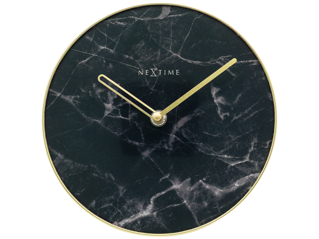 Tafelklok NeXtime Marmer 20 c Marmer 20 cm zwart