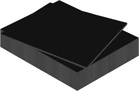 Foamboard 50x70cm 5mm zwart