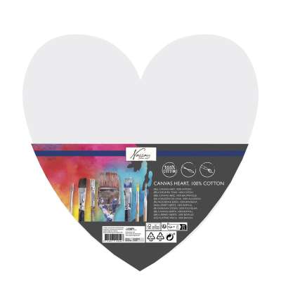 Canvas hart 100% katoen 29cm