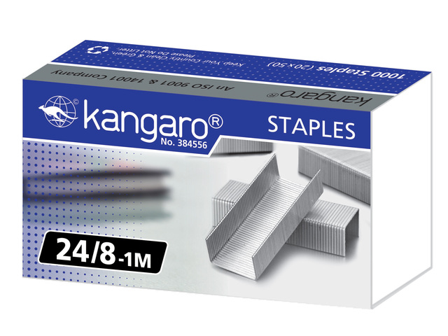 Nieten Kangaro 24/8 doos 1000 stuks 24/8