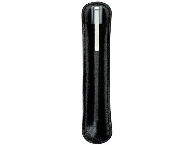 Pennenetui Alassio leder 15,5 x 3 x 1 cm zwart