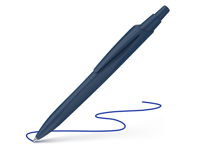 Balpen Schneider Reco d.blauw, schrijfkleur: blauw