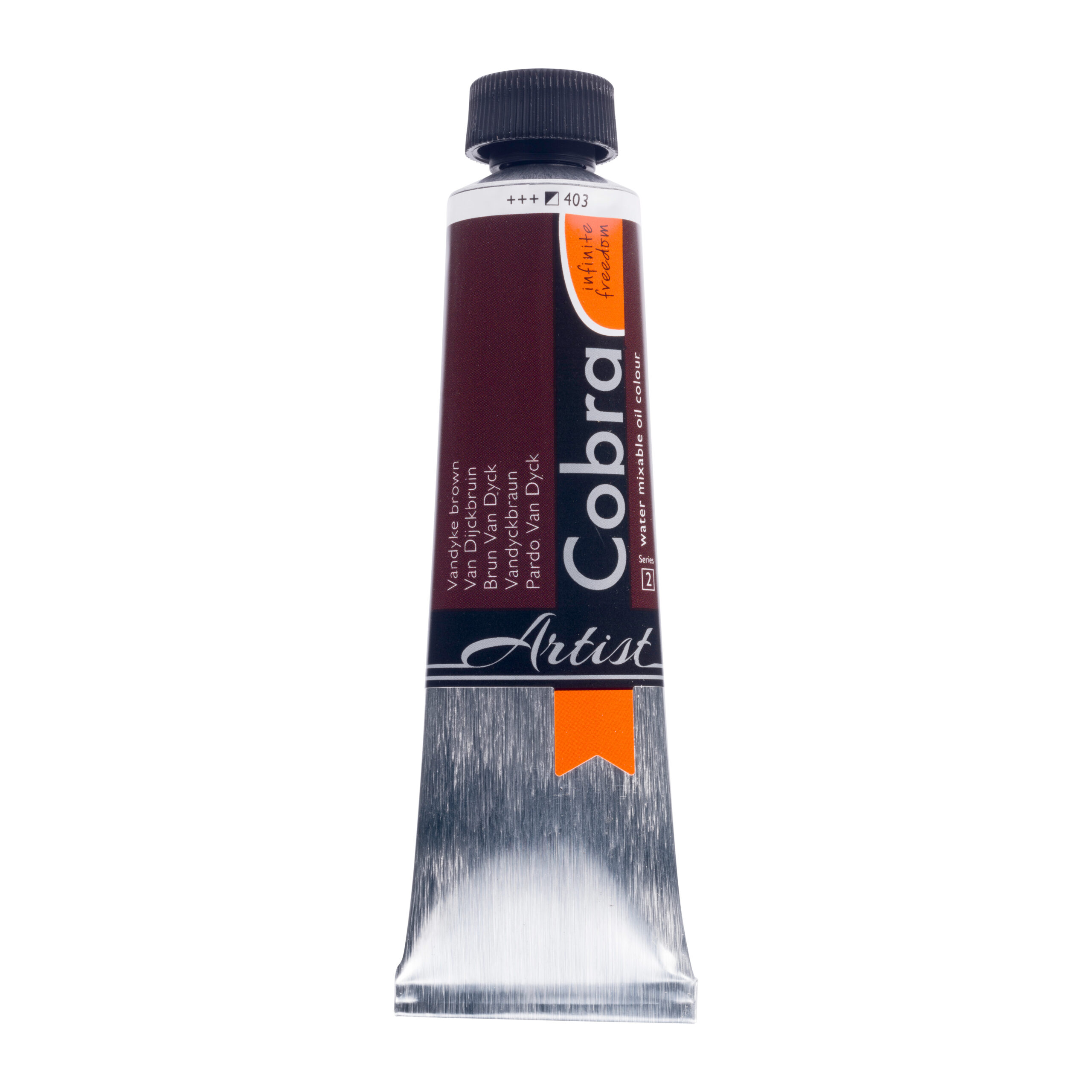 Cobra Artist Water Vermengbare Olieverf Tube 40 ml Van Dijckbruin 403