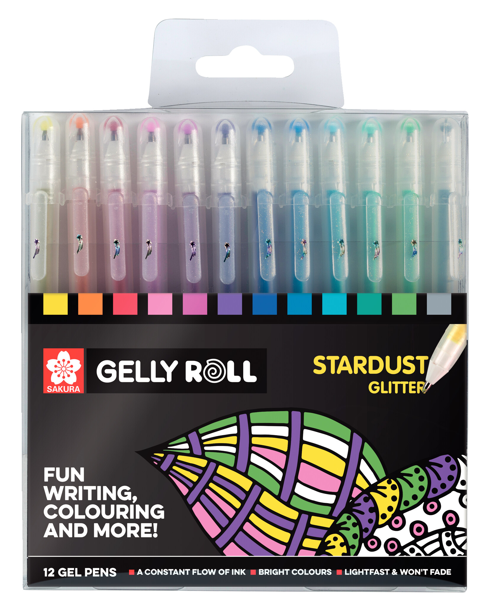 Sakura Stardust Set 12 Gelpennen
