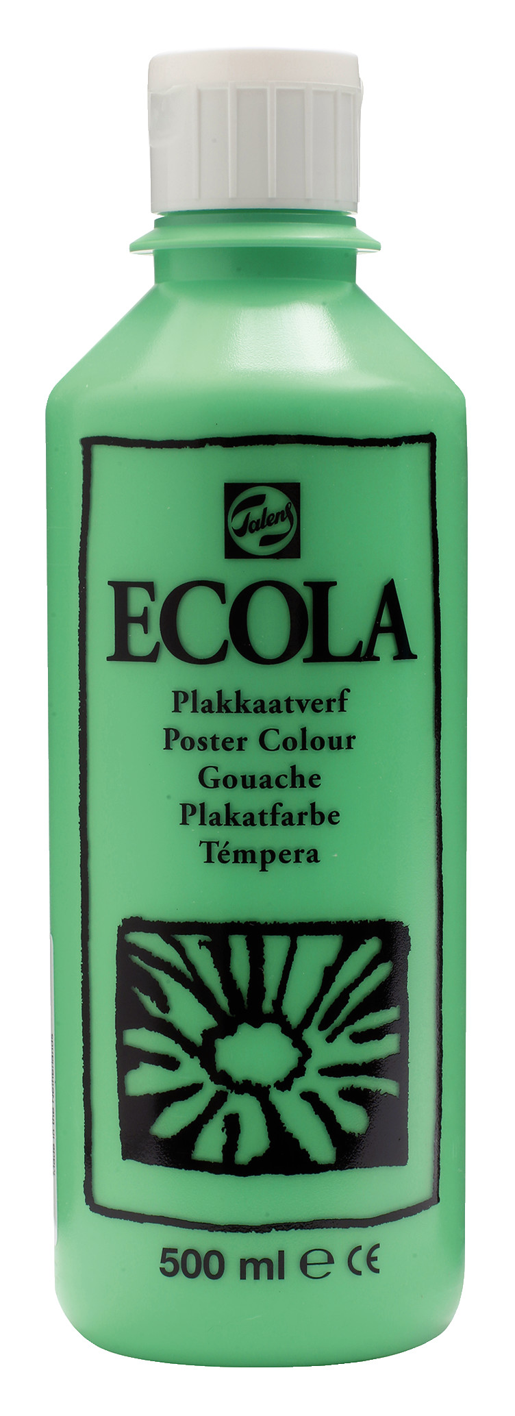 Ecola Plakkaatverf Fles 500 ml Lichtgroen 601