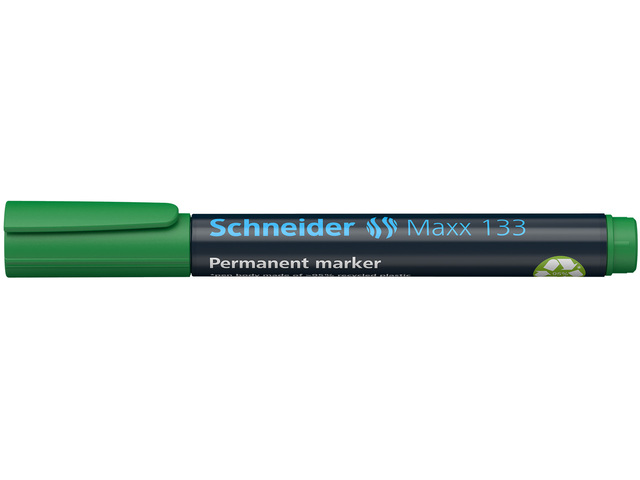 Marker Schneider Maxx 133 permanent, beitel punt groen - S-113304