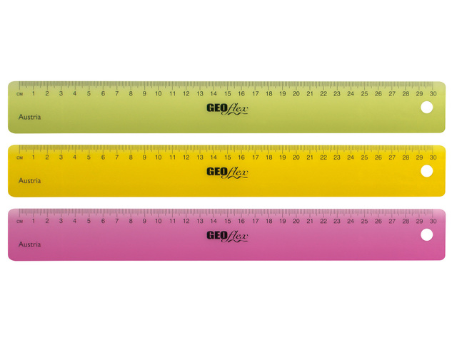 Liniaal Aristo GEOflex 30cm neon, een van de 3 kleuren wor