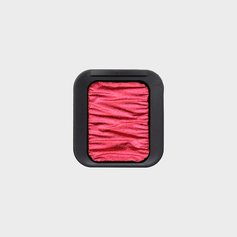FINETEC® Premium parelmoer aquarelverf napje | Vurig Rood