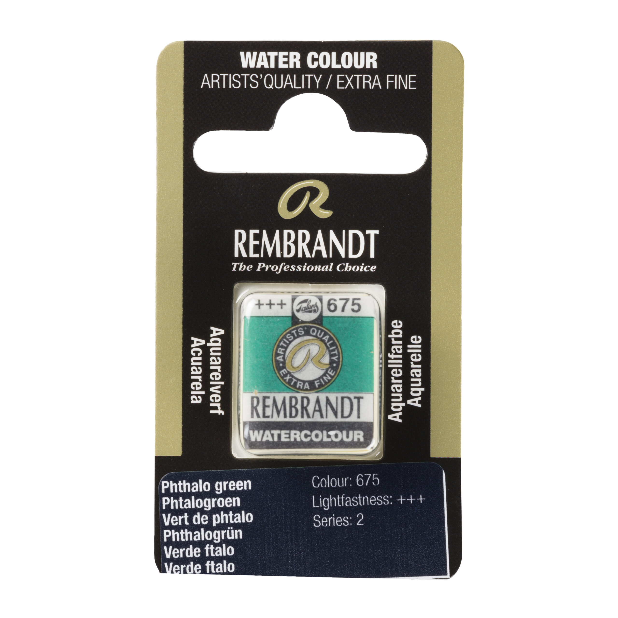 Rembrandt Aquarelverf Napje Phtalogroen 675