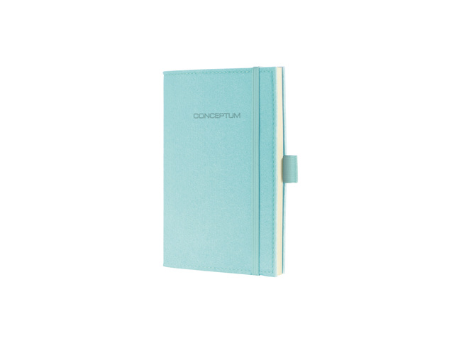 not.boek Conceptum Look Fe A6 blanco softcover lichtblauw