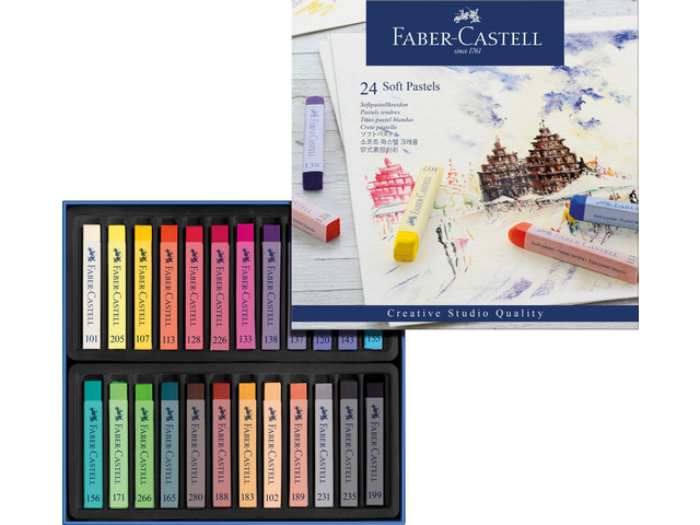 Pastelkrijt FC Creative Studio softpastel 24 delig etu