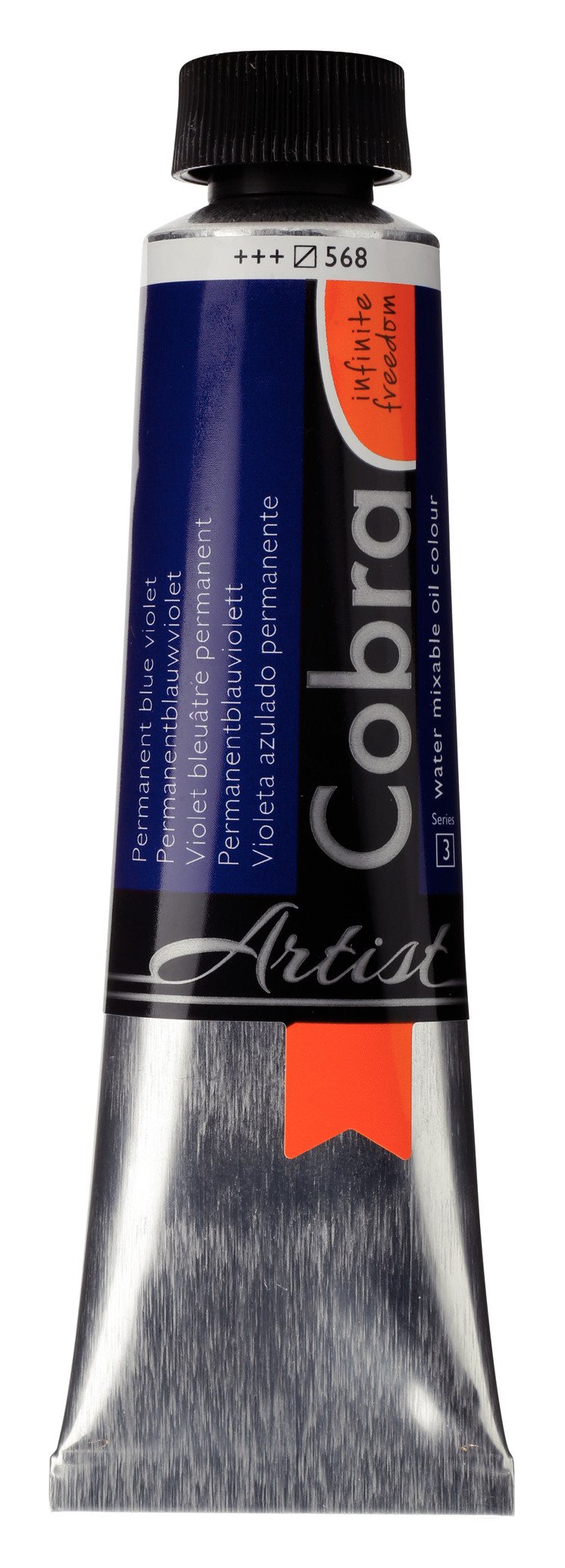 Cobra Artist Water Vermengbare Olieverf Tube 40 ml Permanentblauwviolet 568