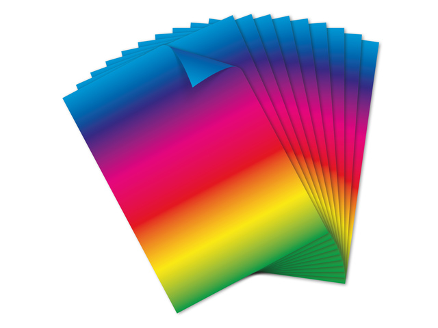 Regenboogpapier Kangaro 22x32 cm, 10 vel, 200 gram 2-zijdig