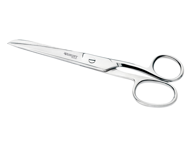 Schaar Westcott 15,5cm RVS glanzend in zak