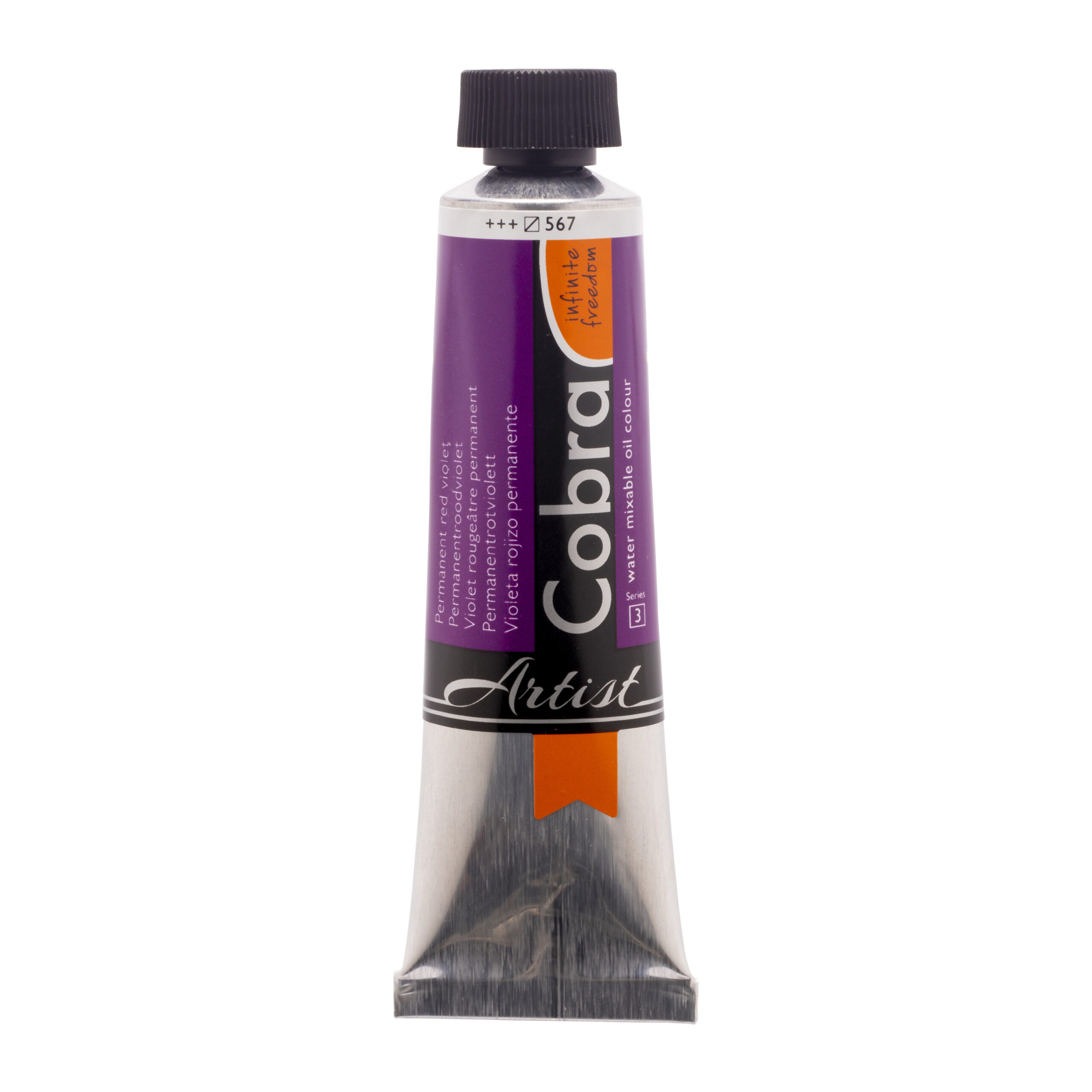 Cobra Artist Water Vermengbare Olieverf Tube 40 ml Permanentroodviolet 567