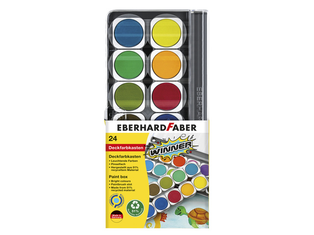 Verfdoos EFA Winner 24 kleuren incl. mengpalet