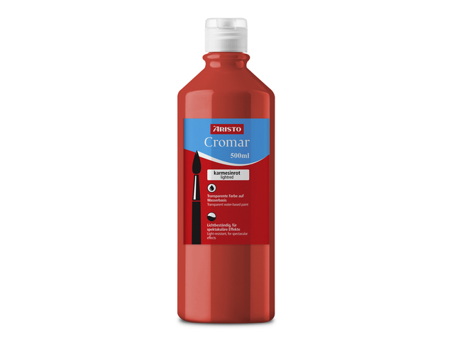Verf Aristo Cromar 500 ml, karmozijn transparante