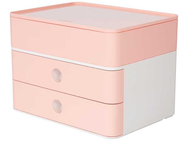 Smart-box plus Han Allison 2 lades en box, flamingo roze