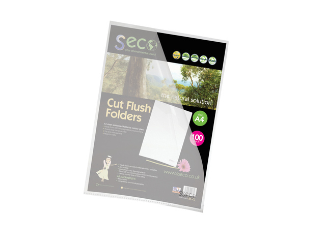 L-map Seco A4 Transp 100 mic 100 stuks bio afbreekbaar