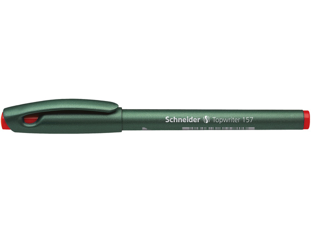 Fibrepen Schneider Topwriter 157 rood 0,8mm