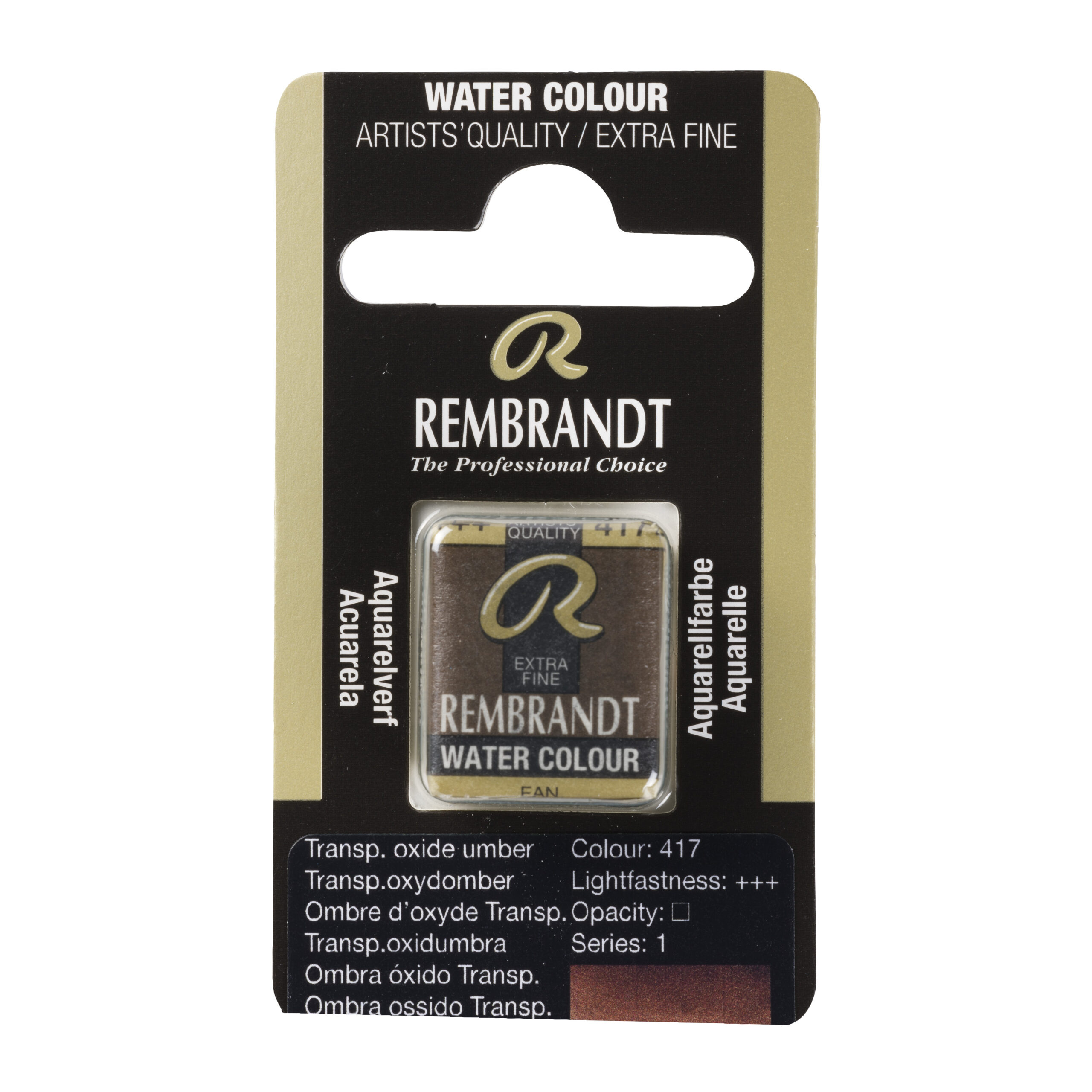 Rembrandt Aquarelverf Napje Transparantoxydomber 417