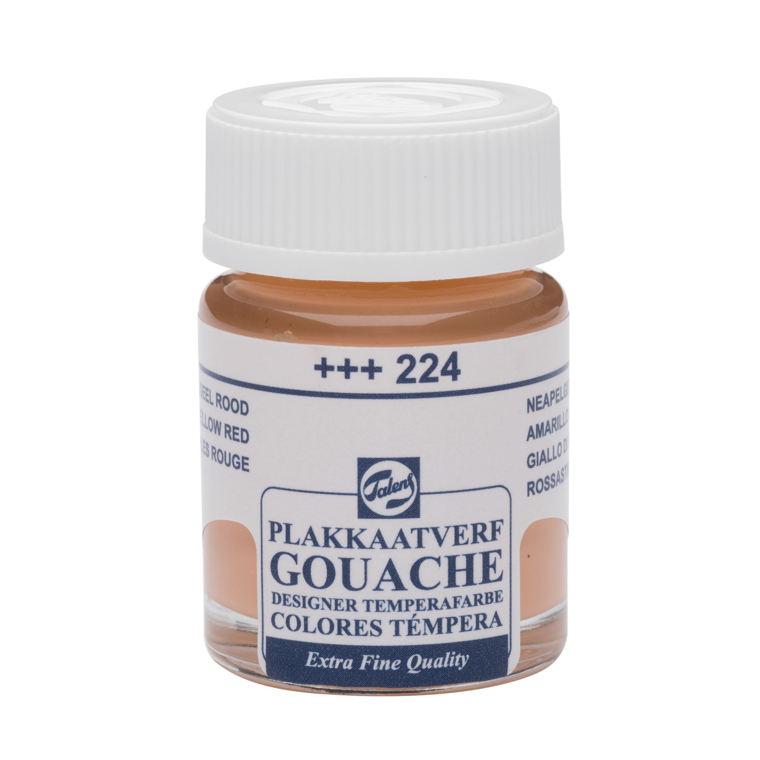 Talens Gouache Extra Fine Quality Fles 16 ml Napelsgeel Rood 224