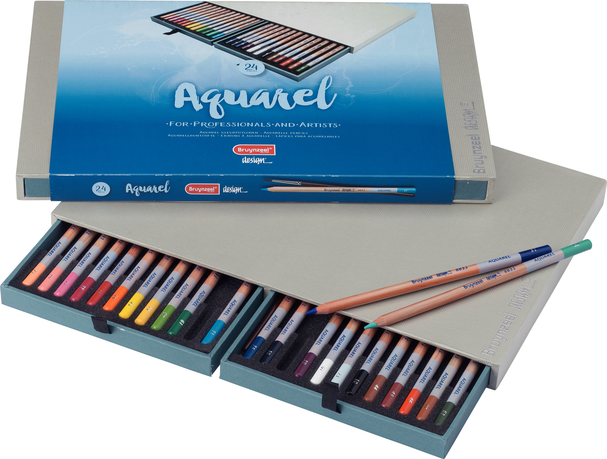 Bruynzeel Aquarelpotloden box 24