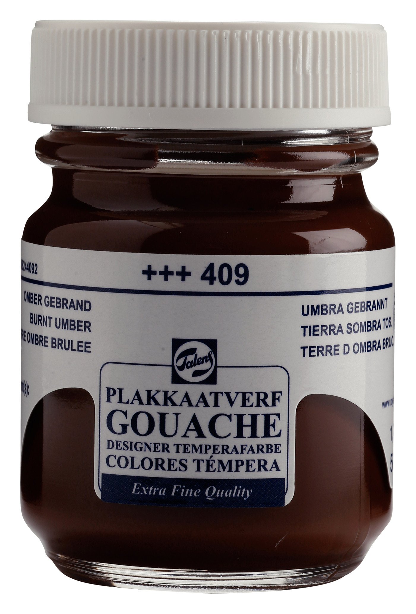 Talens Gouache Extra Fine Quality Fles 50 ml Omber Gebrand 409