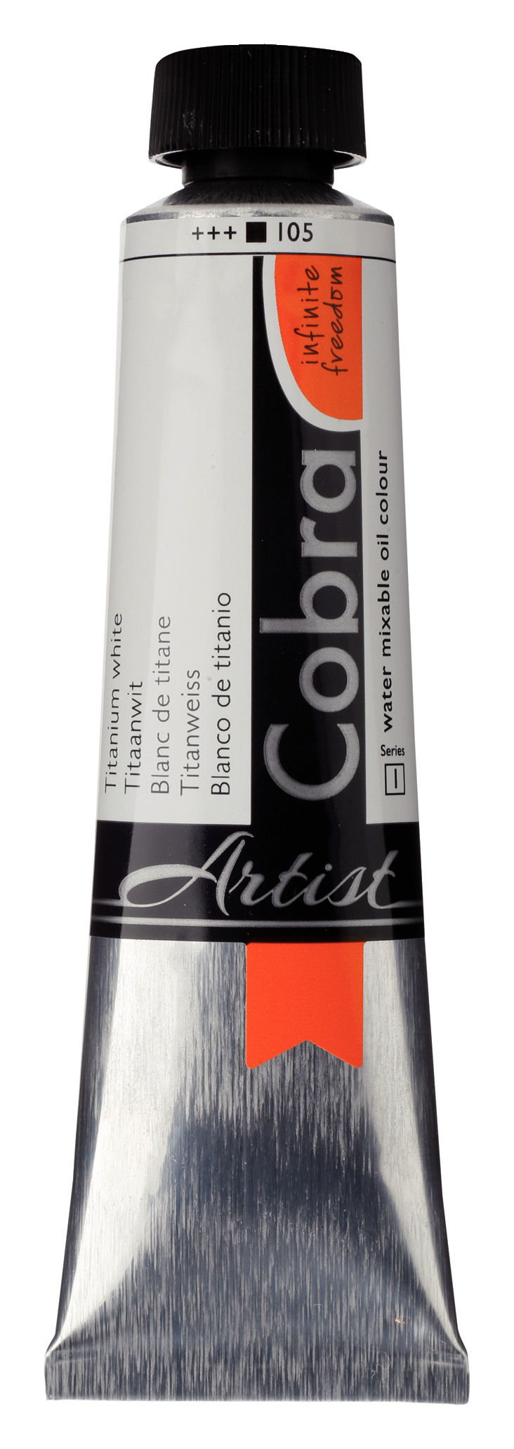 Cobra Artist Water Vermengbare Olieverf Tube 40 ml Titaanwit 105