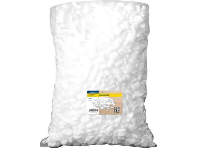 Opvulchips Raadhuis wit 25 liter polystyreen