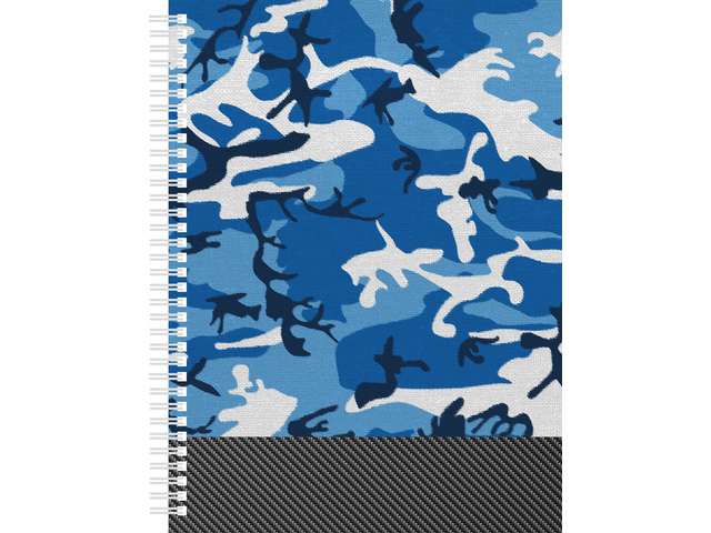 Collegeblok Camo 2.0 A4 lijn 60 grams met spiraal