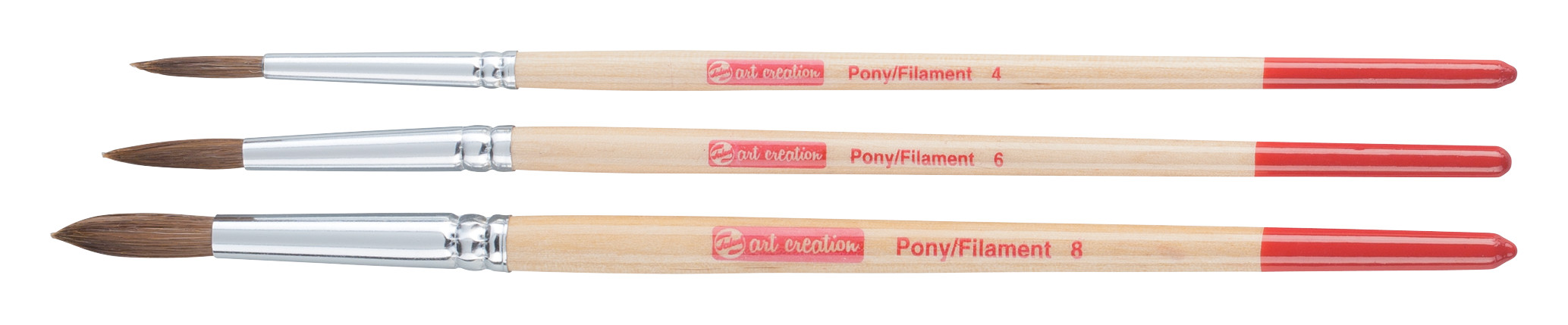 Talens Art Creation Aquarelpenselenset van 3 Rond - Pony/Polyester