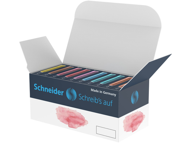 Inktpatronen Schneider pastel ds 10 sets a 6st.Inhoud: