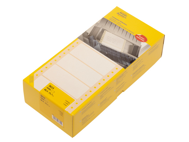 Comp.etiket Zweckform 1-baans 88,9x35,7mm 4000 etiketten