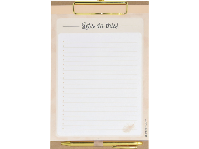 Weekplanner Natural Beauty op klembord 120 pagina's