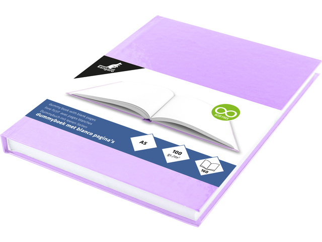 Dummyboek Kangaro A5 blanco hard cover 80 bl 100grs violet