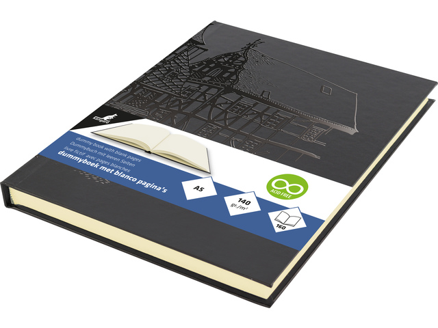 Dummyboek Kangaro A5 blanco,katerngenaaid, hard cov