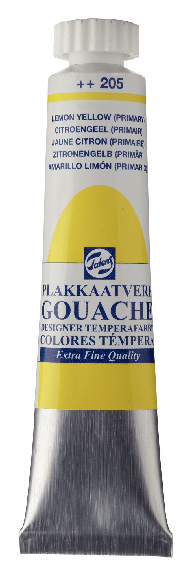 Talens Gouache Extra Fine Quality Tube 20 ml Citroengeel (Primair) 205